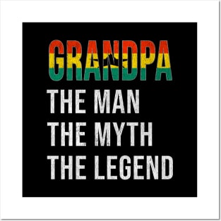 Grand Father Ghanaian Grandpa The Man The Myth The Legend - Gift for Ghanaian Dad With Roots From  Ghana Posters and Art